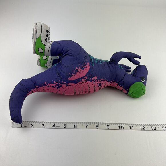 CLOUD 9 Trex Dinosaur Carnival Plush VTG 80s 90s Sneakers Shoes Hat Colorful Toy - Picture 10 of 11